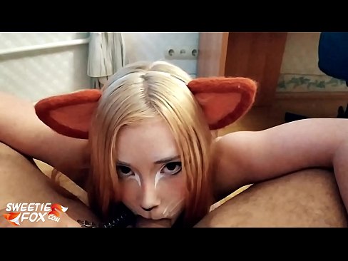 ❤️ Kitsune ngulu kontol lan cum ing dheweke tutuk ❤️❌ Porno ing kita  ❌❤